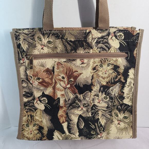 Tapestry Cat Tote Pet Design Cats Galore - Picture 2 of 16